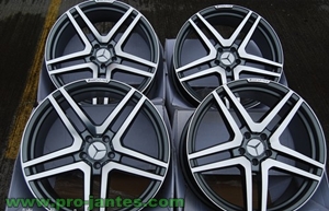 Pack jantes Mercedes ML anthracite/polish 20"pouces + pneus Michelin sport 275/45r20 101 Y